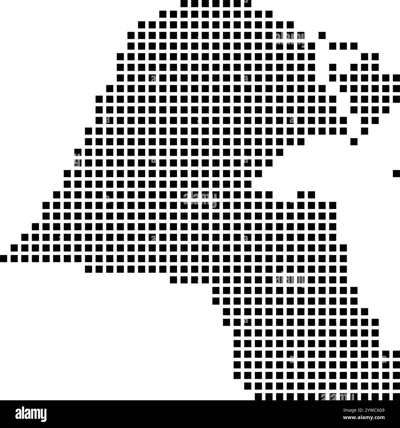 conception d'illustration d'icône de carte du koweït Illustration de Vecteur