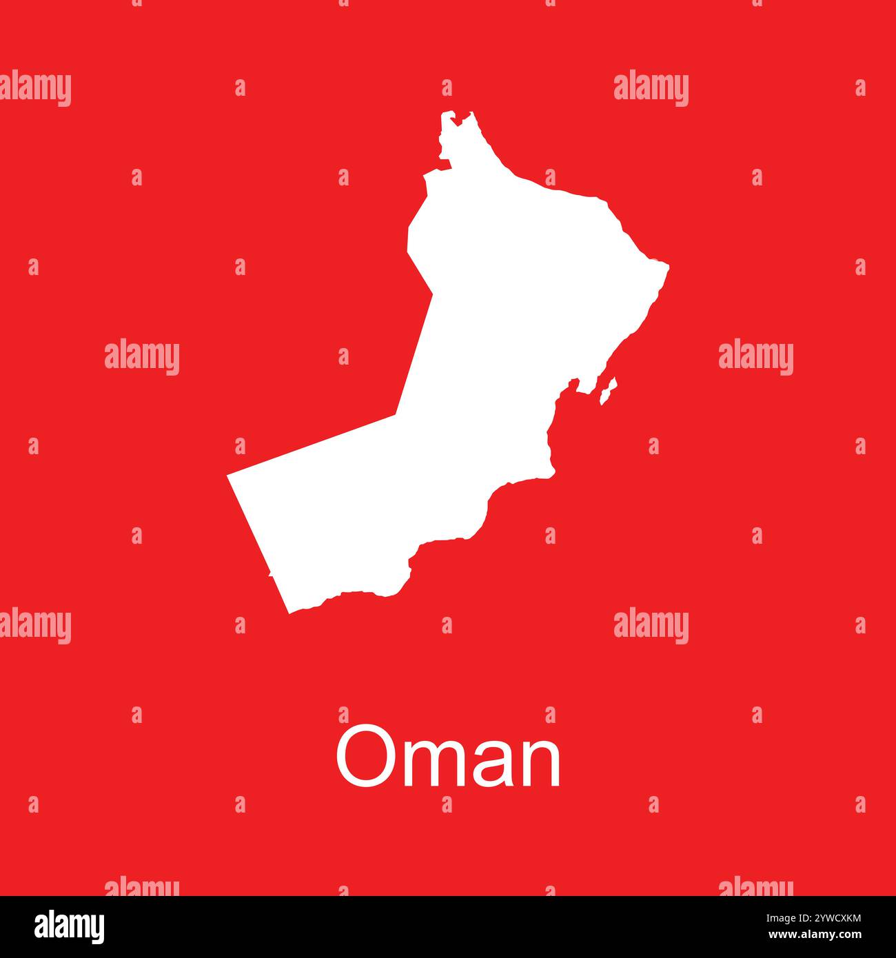 conception d'illustration d'icône de carte oman Illustration de Vecteur