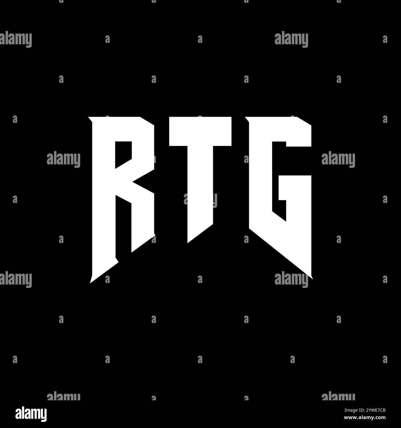 Logo de technologie rtg Banque d'images noir et blanc - Alamy