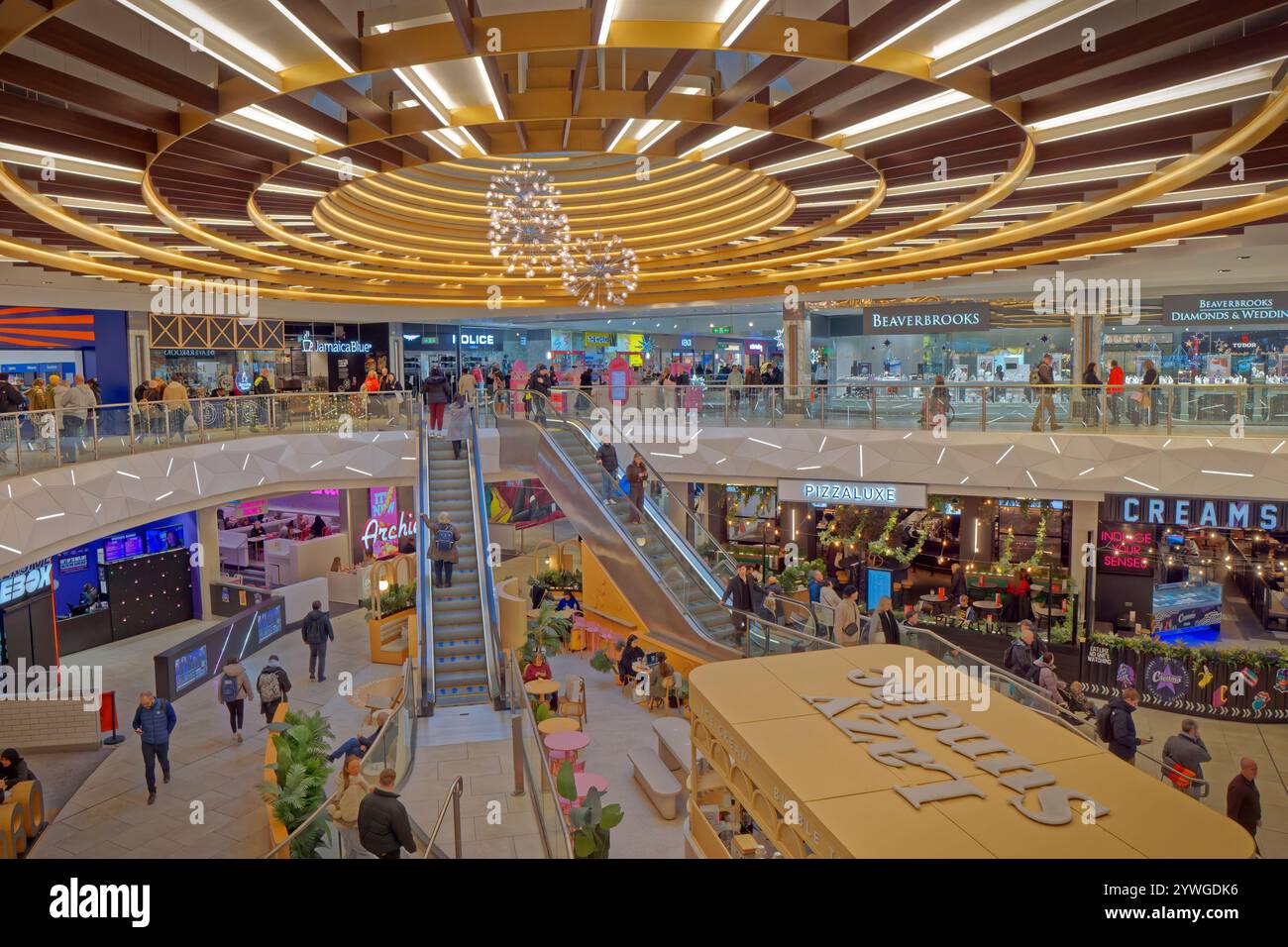 Le centre commercial Arndale dans le centre-ville de Manchester, Angleterre. ROYAUME-UNI. Banque D'Images