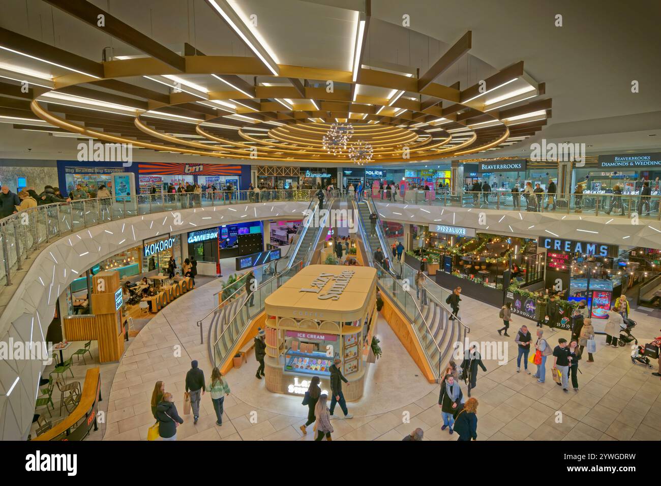 Le centre commercial Arndale dans le centre-ville de Manchester, Angleterre. ROYAUME-UNI. Banque D'Images