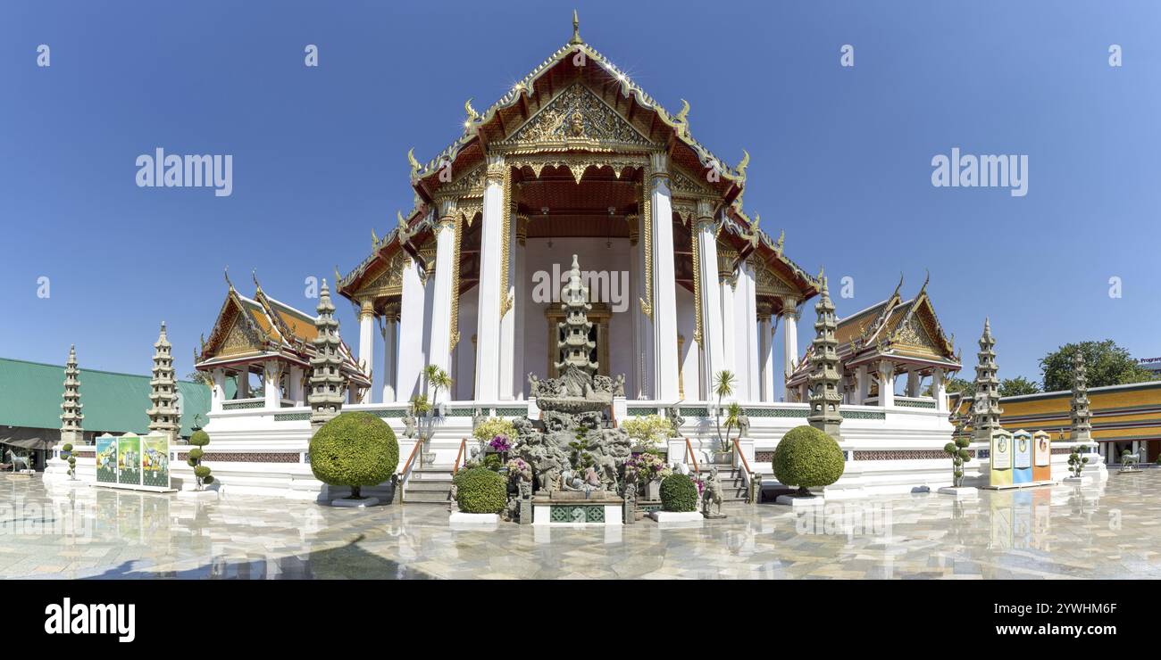 Wihan Luang (la Grande Chapelle est la pièce maîtresse du temple et abrite l'impressionnante statue de Bouddha Phra si Sakyamuni, qui remonte au Sukh Banque D'Images