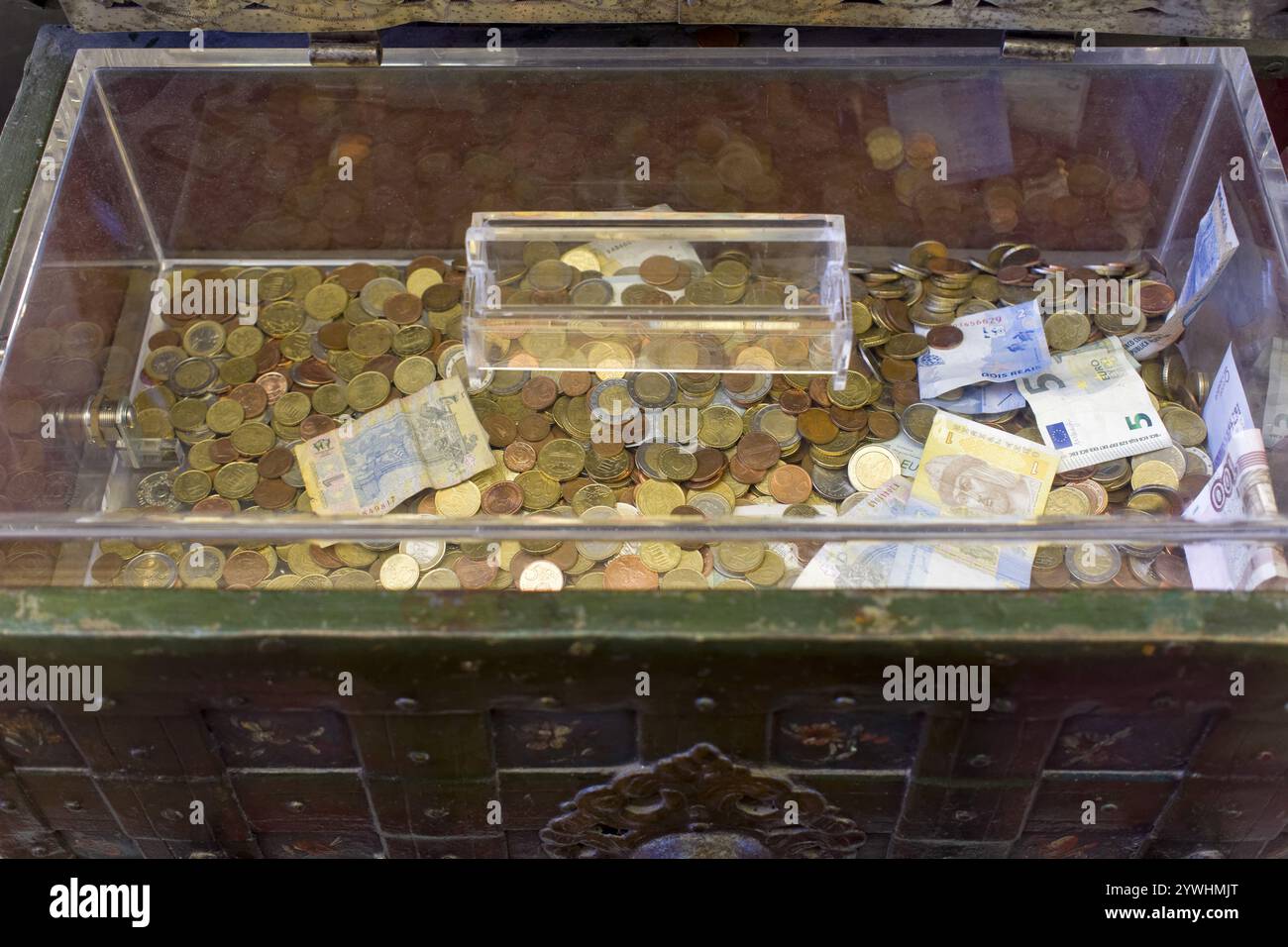 Boîte de donation Banque D'Images