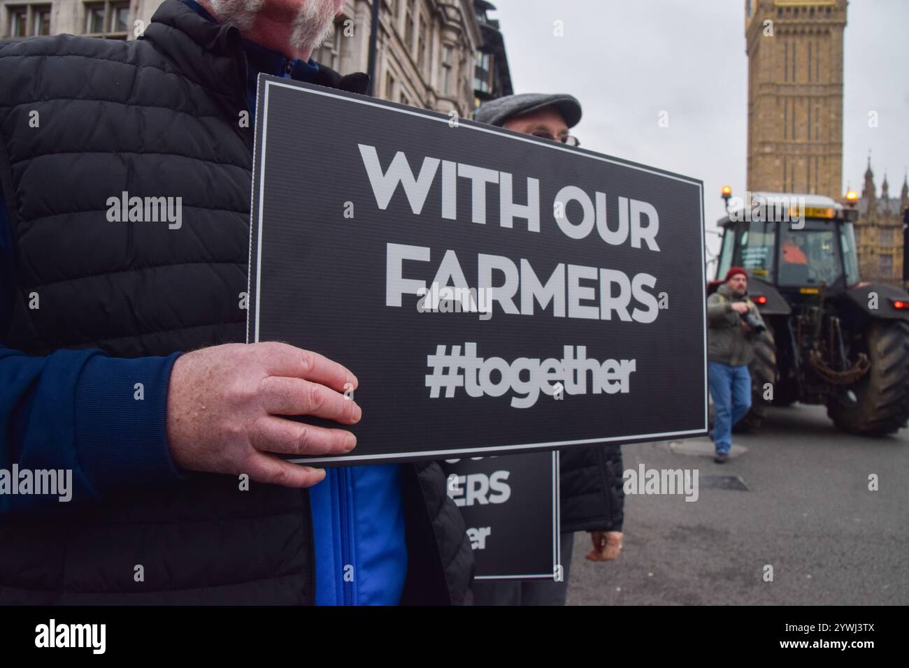 Londres, Angleterre, Royaume-Uni. 11 décembre 2024. Les agriculteurs protestent contre les droits de succession. (Crédit image : © Vuk Valcic/ZUMA Press Wire) USAGE ÉDITORIAL SEULEMENT! Non destiné à UN USAGE commercial ! Banque D'Images