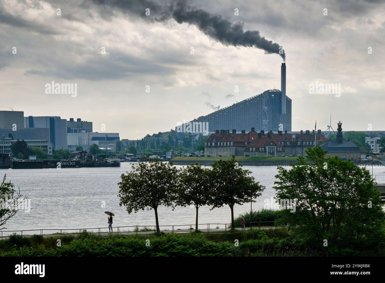 Le Centre de ressources Amager (ARC). Le projet remplace une ancienne usine d'incinération des déchets. Copenhague, Danemark Banque D'Images