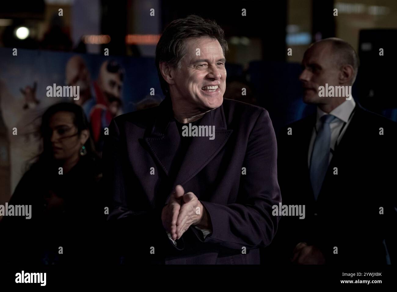 Londres, Royaume-Uni. 10 décembre 2024. Jim Carrey arrive pour la première britannique de « Sonic the Hedgehog 3 » au Cineworld Leicester Square. Crédit : Guy Corbishley/Alamy Live News Banque D'Images