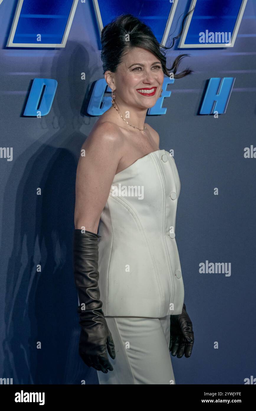 Londres, Royaume-Uni. 10 décembre 2024. Colleen O'Shaughnessey assiste à la première britannique de « Sonic the Hedgehog 3 » au Cineworld Leicester Square. Crédit : Guy Corbishley/Alamy Live News Banque D'Images