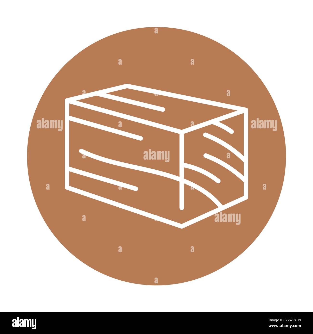 Icône noire de ligne de bois iMPREG. Signez pour la page Web, l'application mobile, le bouton, le logo. Bouton isolé de vecteur. Contour modifiable. Illustration de Vecteur