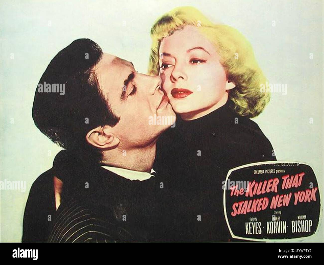 LE TUEUR QUI TRAQUAIT NEW YORK alias effrayé City 1950 Columbia Pictures film avec Evelyn Keyes et Charles Covin Banque D'Images