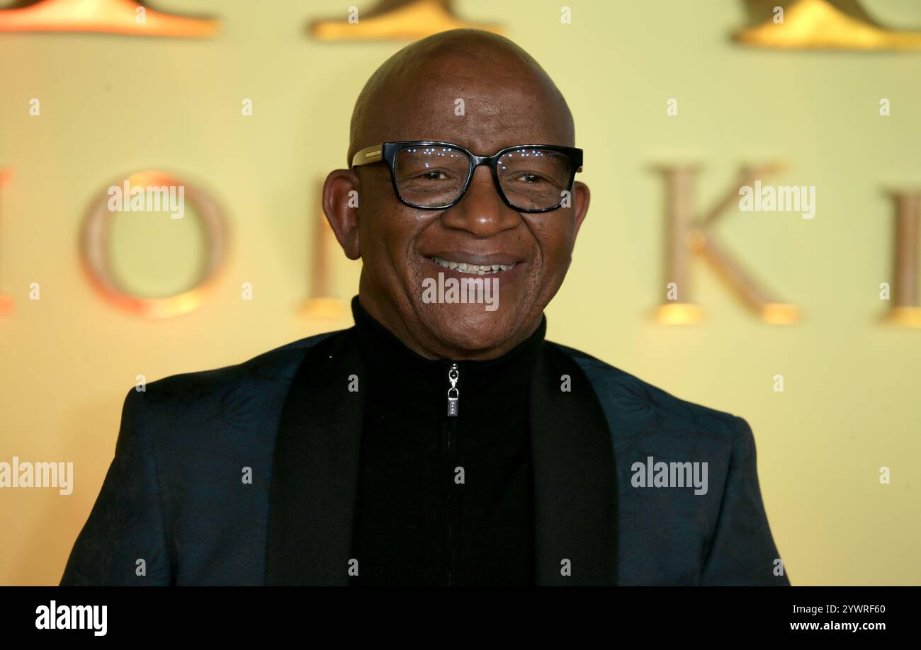 Londres, Royaume-Uni. 11 décembre 2024. Lebo M assiste à la première britannique de « Mufasa : le Roi Lion » au Cineworld Leicester Square à Londres. Crédit : SOPA images Limited/Alamy Live News Banque D'Images