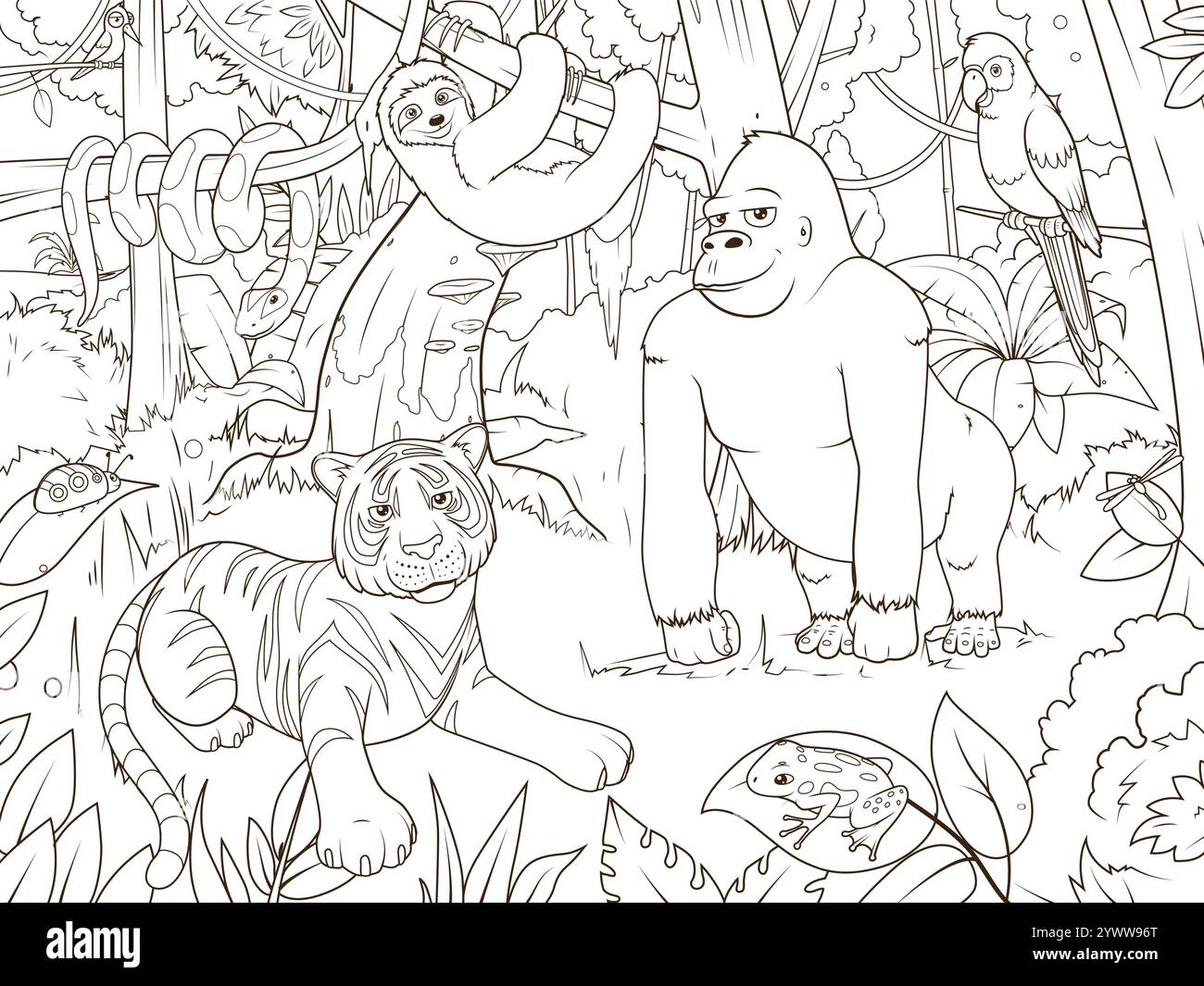 Le livre de la jungle dessin animé Banque de photographies et d’images
