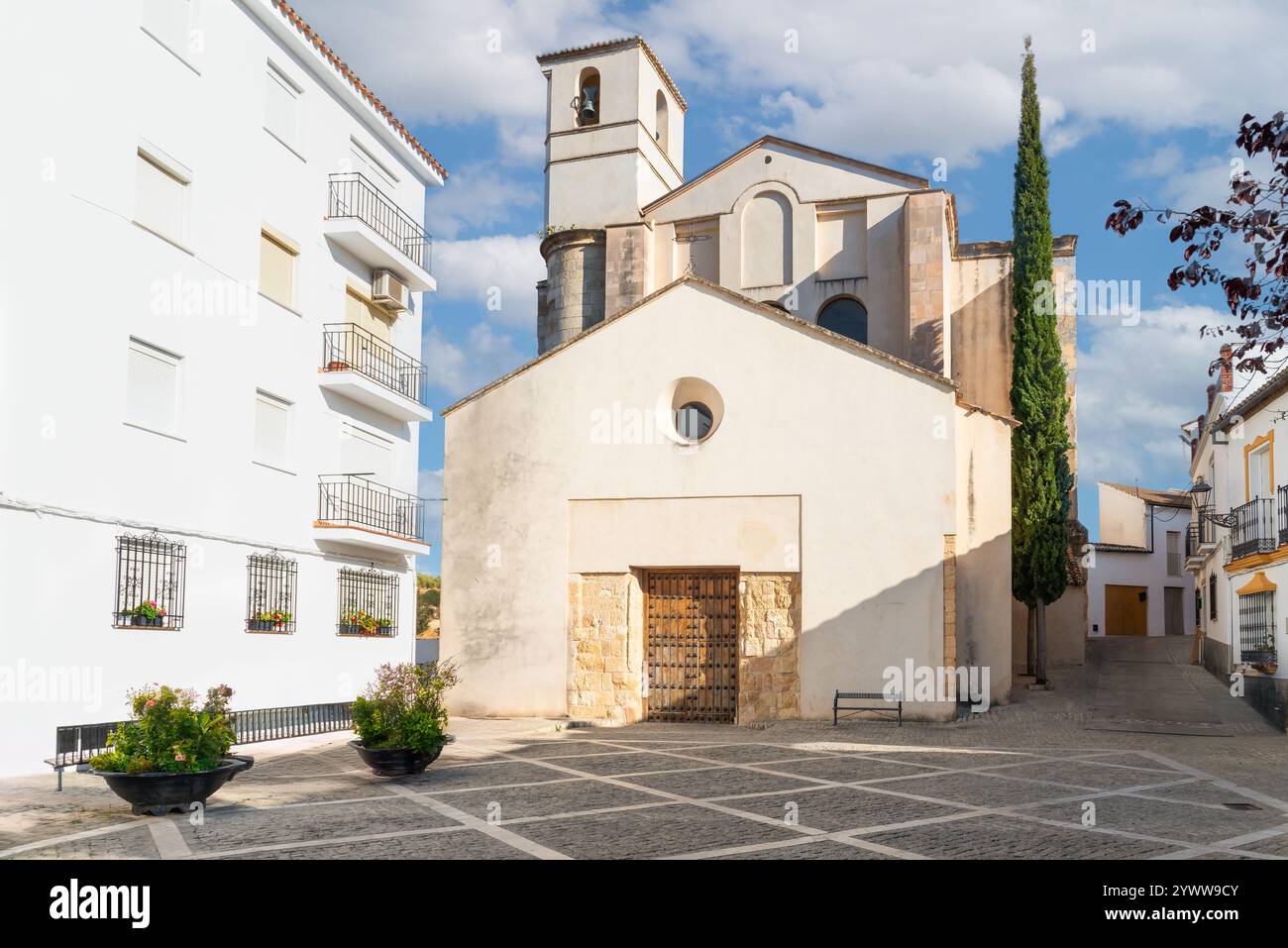 Église notre-Dame de l'Incarnation à Setenil de las Bodegas, Cadix, Andalousie, Espagne Banque D'Images