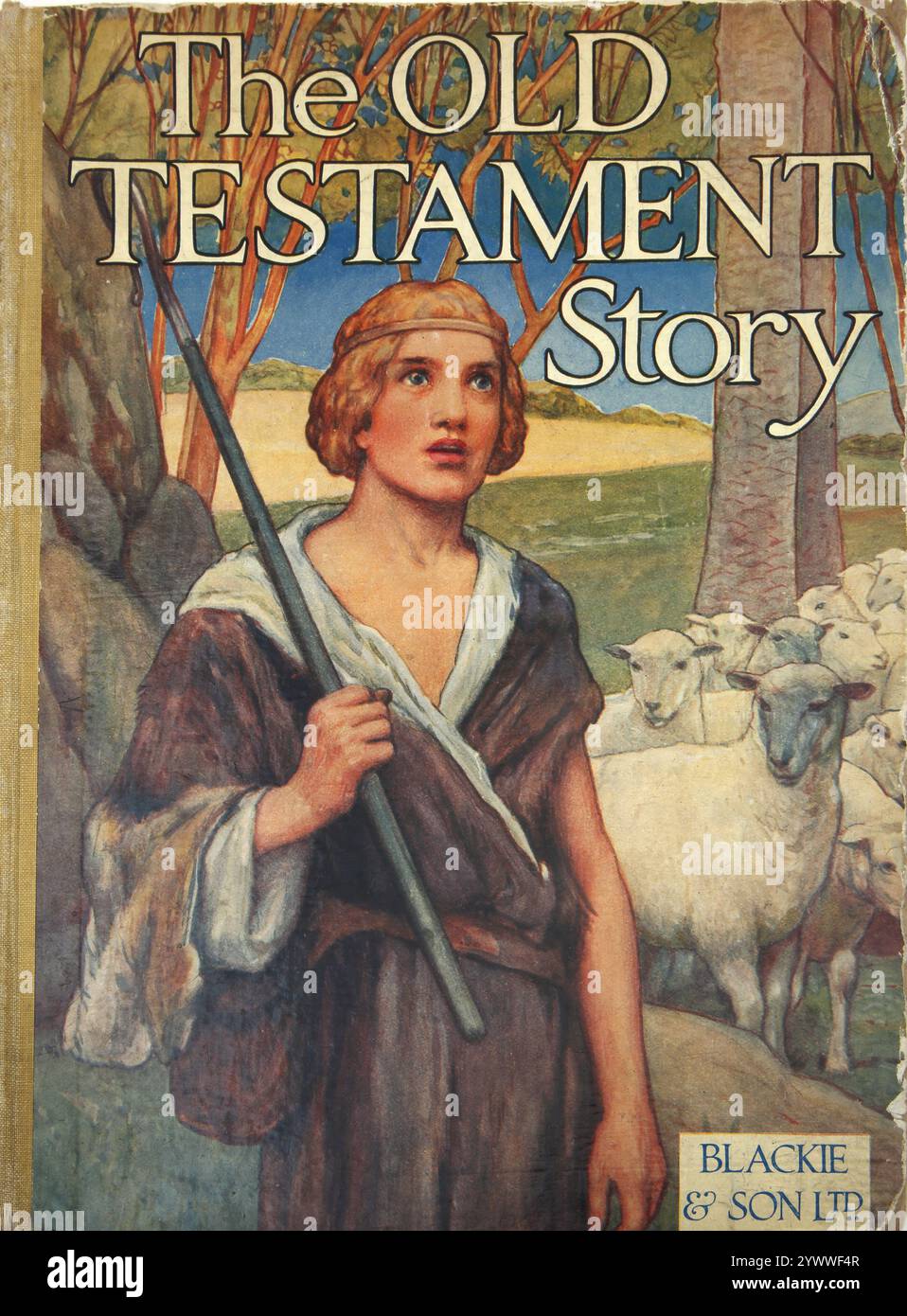 Livre pour enfants religieux antique L'histoire de l'ancien Testament Banque D'Images