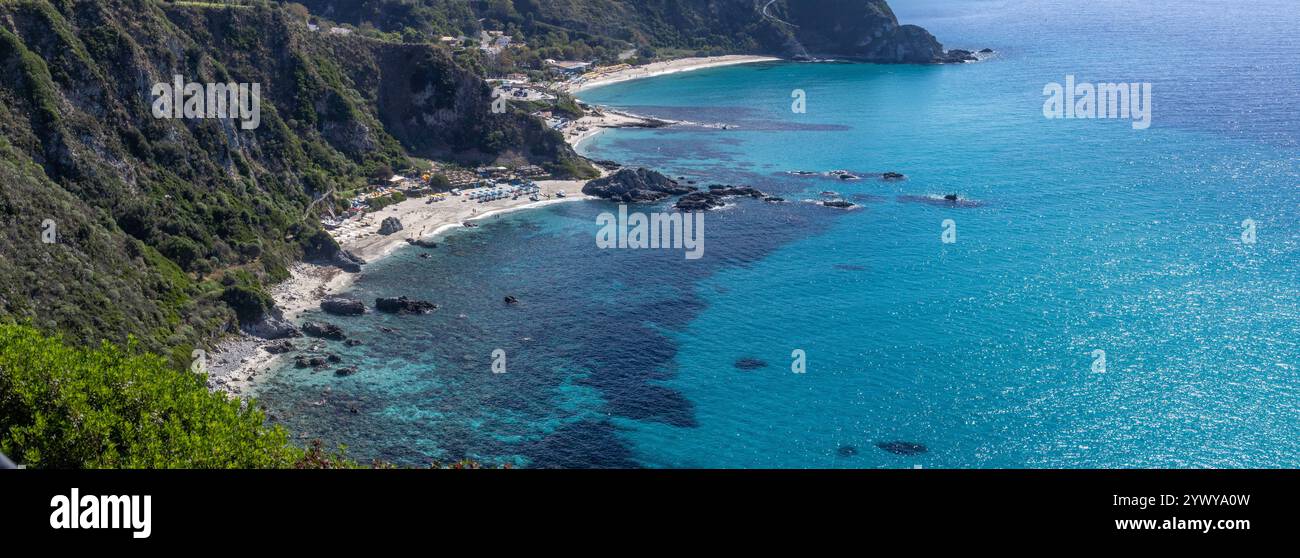 Diverses vues de la province de Calabre Italie, Calabre, Italie, volcan Stromboli, voyage Banque D'Images