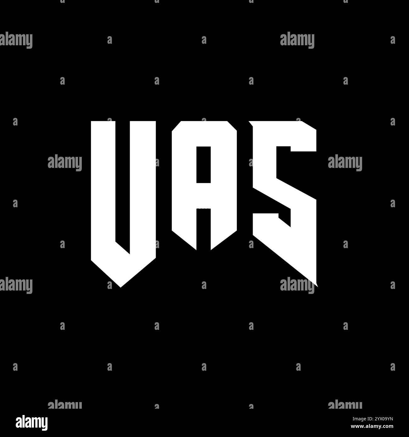 Conception de logo de lettre UAS pour la société de technologie. Combinaison de couleurs noir et blanc de conception de logo UAS. Logo UAS, vecteur UAS, conception UAS, icône UAS, UAS alph Illustration de Vecteur