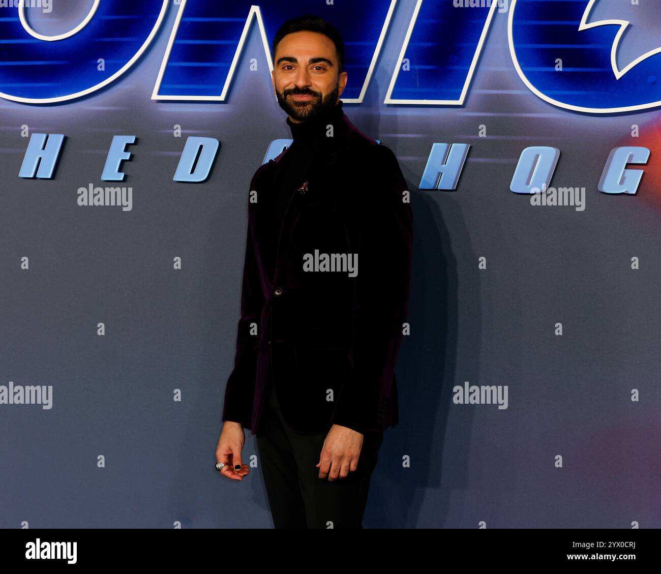 Londres, Royaume-Uni. 10 décembre 2024. Lee Majdoub assiste à la première britannique de Sonic the Hedgehog 3 au Cineworld de Leicester Square. (Photo de Cat Morley/SOPA images/SIPA USA) crédit : SIPA USA/Alamy Live News Banque D'Images