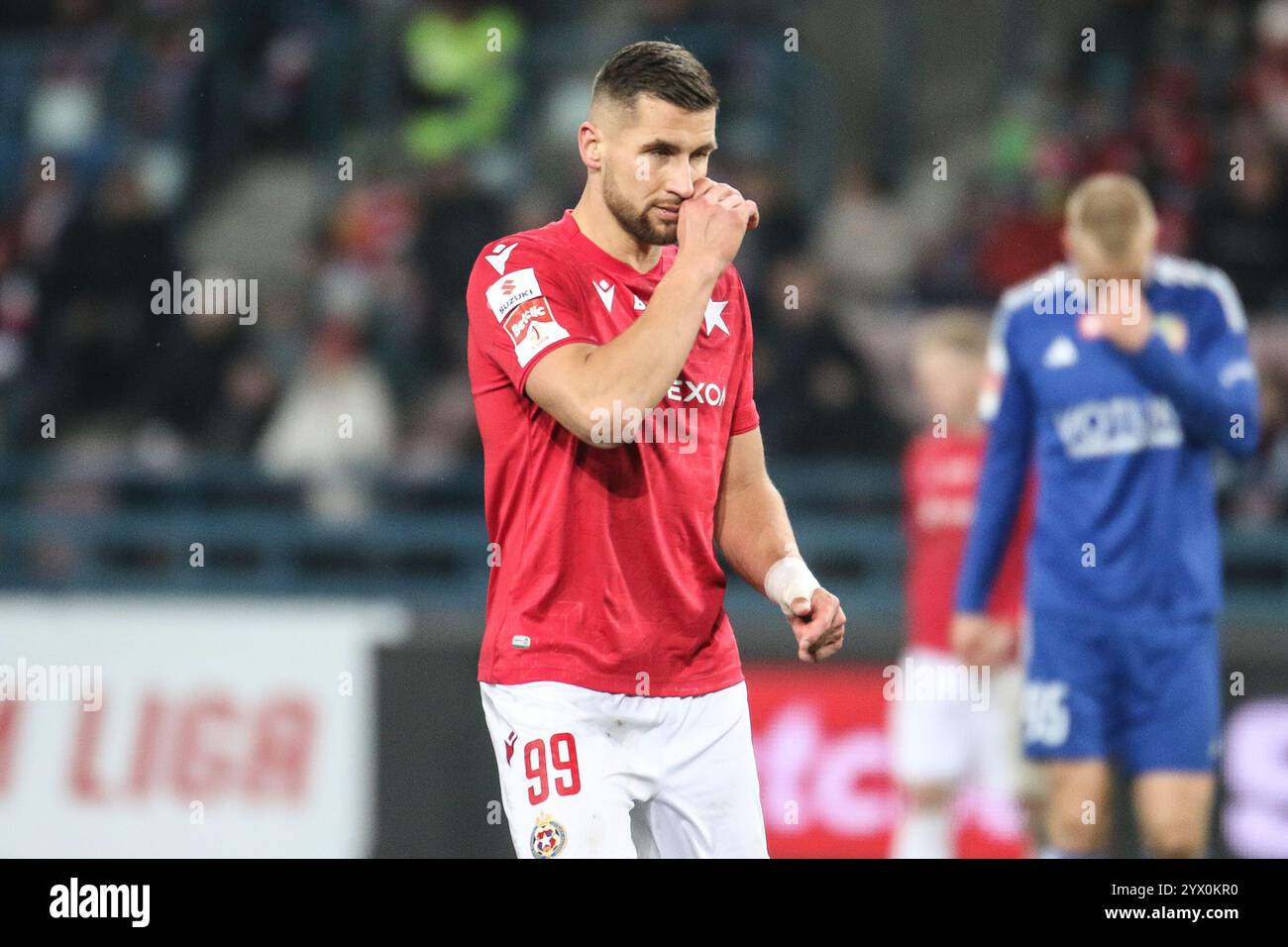 Cracovie, Pologne. 12 décembre 2024. Football 2024 2025 Betclic 1 Liga Wisla Krakow vs Miedz Legnica op : LUKASZ ZWOLINSKI crédit : Konrad Swierad/Alamy Live News Banque D'Images