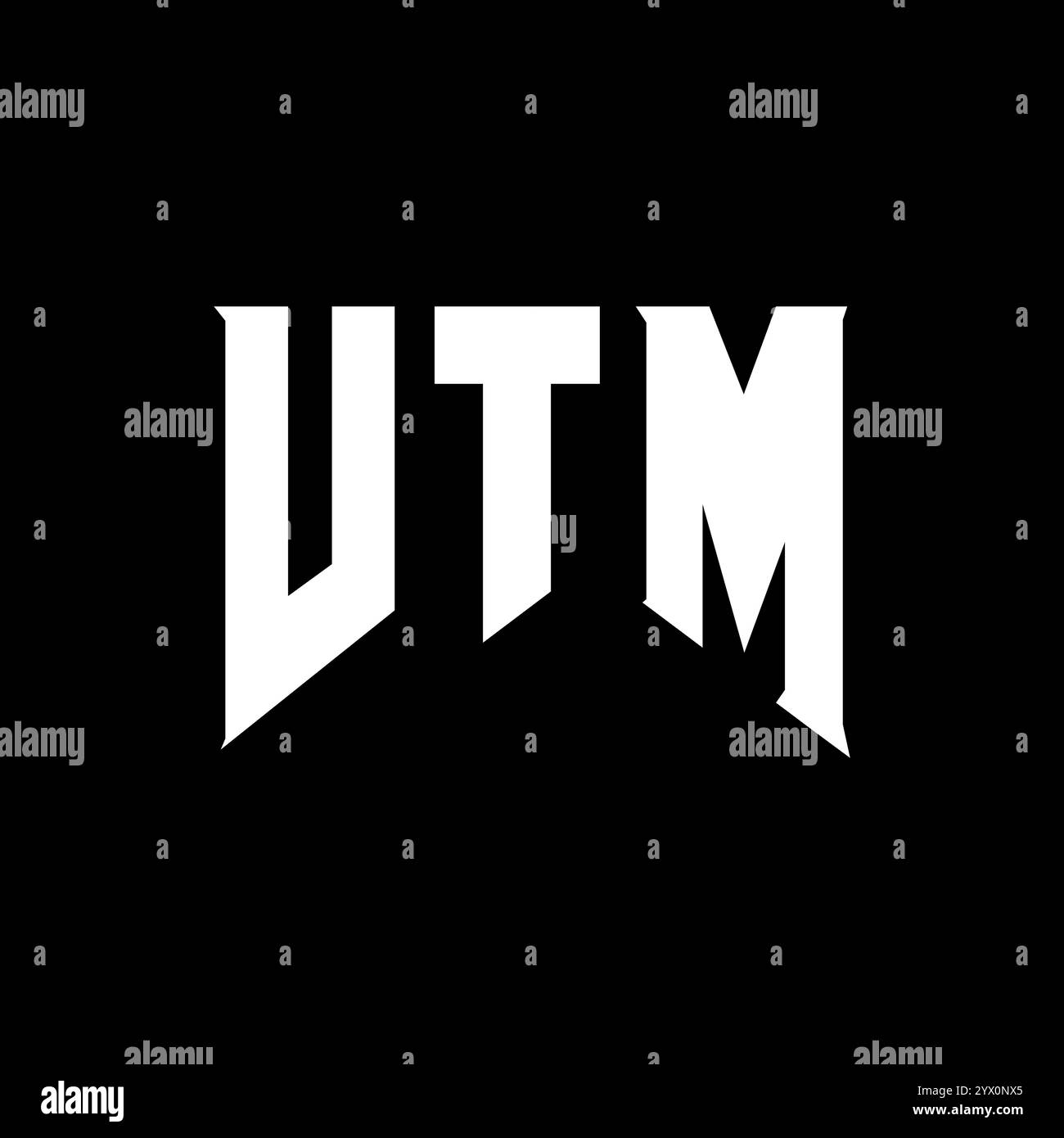 Conception de logo de lettre VTM pour la société de technologie. Logo VTM combinaison de couleurs noir et blanc. Logo VTM, vecteur VTM, design VTM, icône VTM, VTM alph Illustration de Vecteur