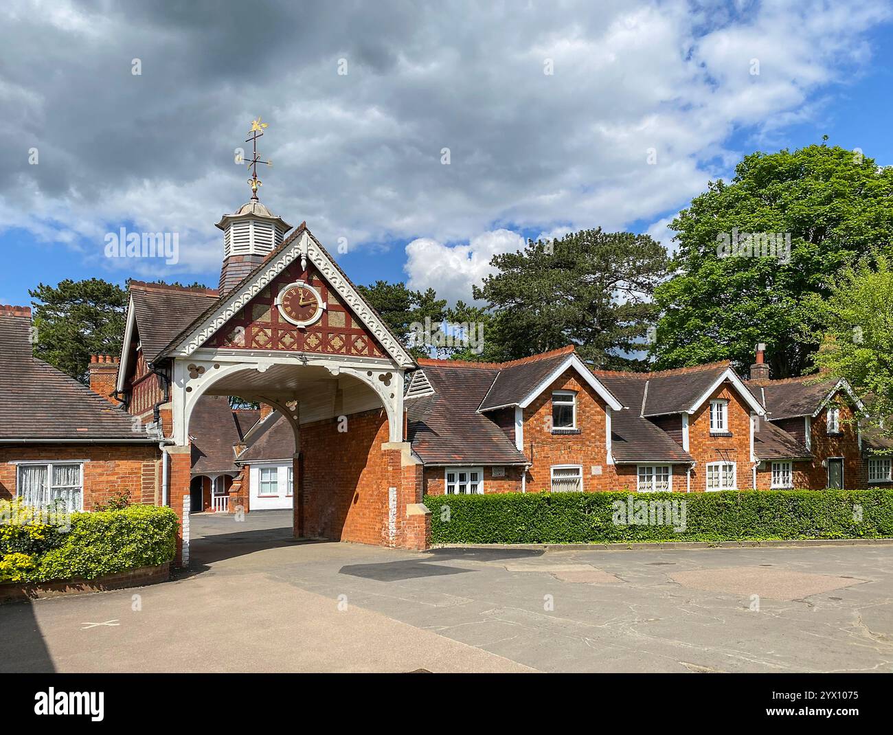 L'entrée Stableyard Bletchley Park Banque D'Images