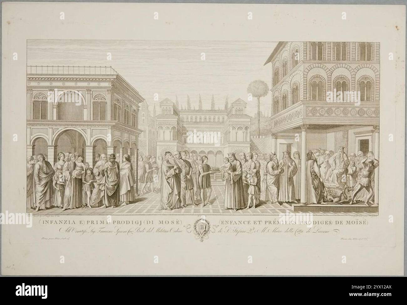 Conte Carlo Lasinio - enfant et prodiges précoces de Moïse, G2174. Banque D'Images