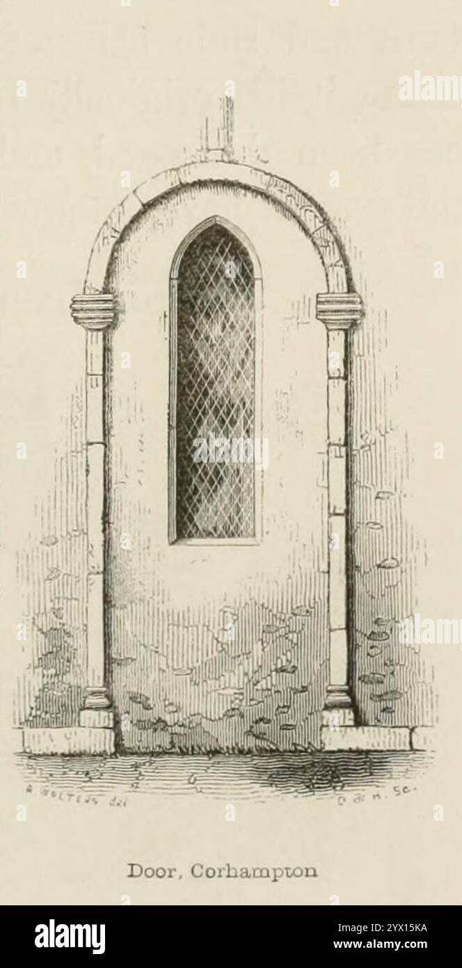 Style de porte de Corhampton dearchitec00rick 0397. Banque D'Images