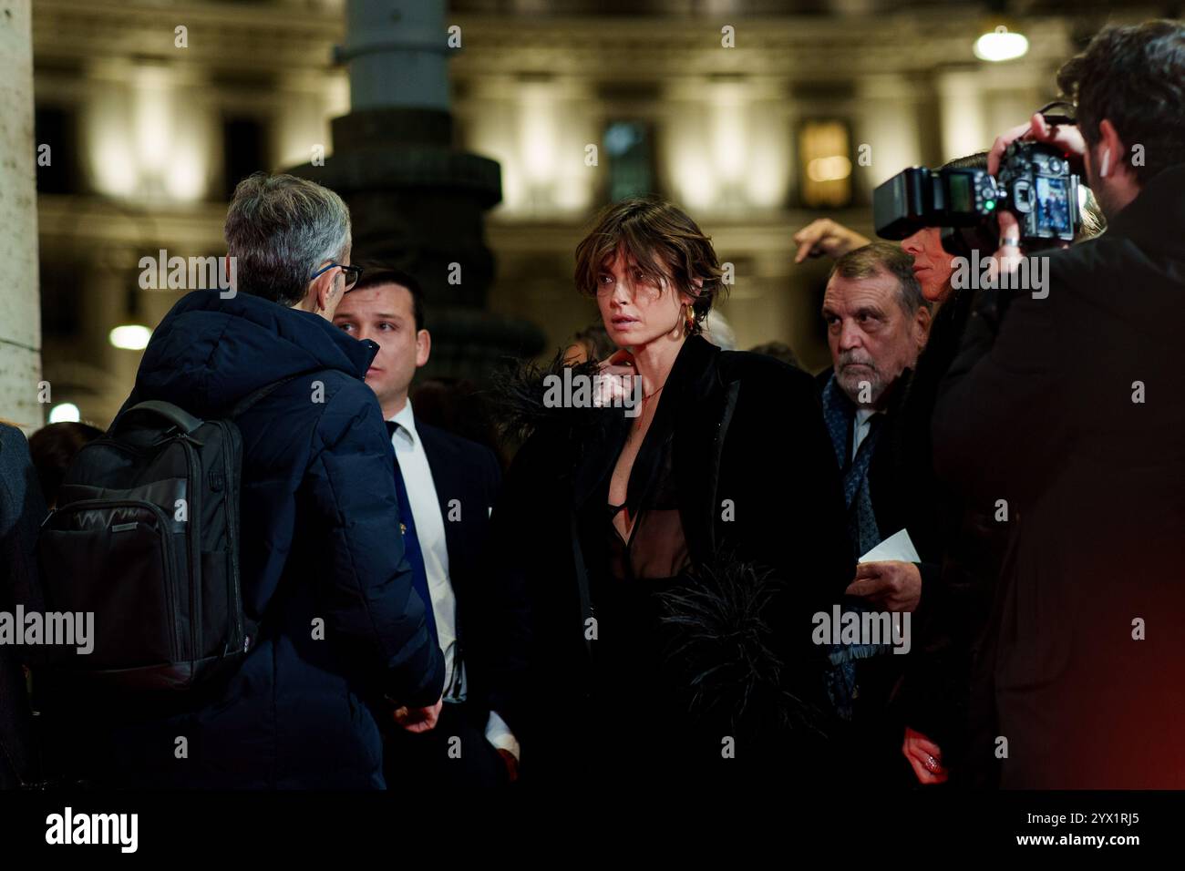 ROME, ITALIE - 12 DÉCEMBRE : participe à la première de « Diamanti » au Space Cinema Moderno le 12 décembre 2024 à Rome, Italie. (Photo de Giovanna Onofri) Banque D'Images