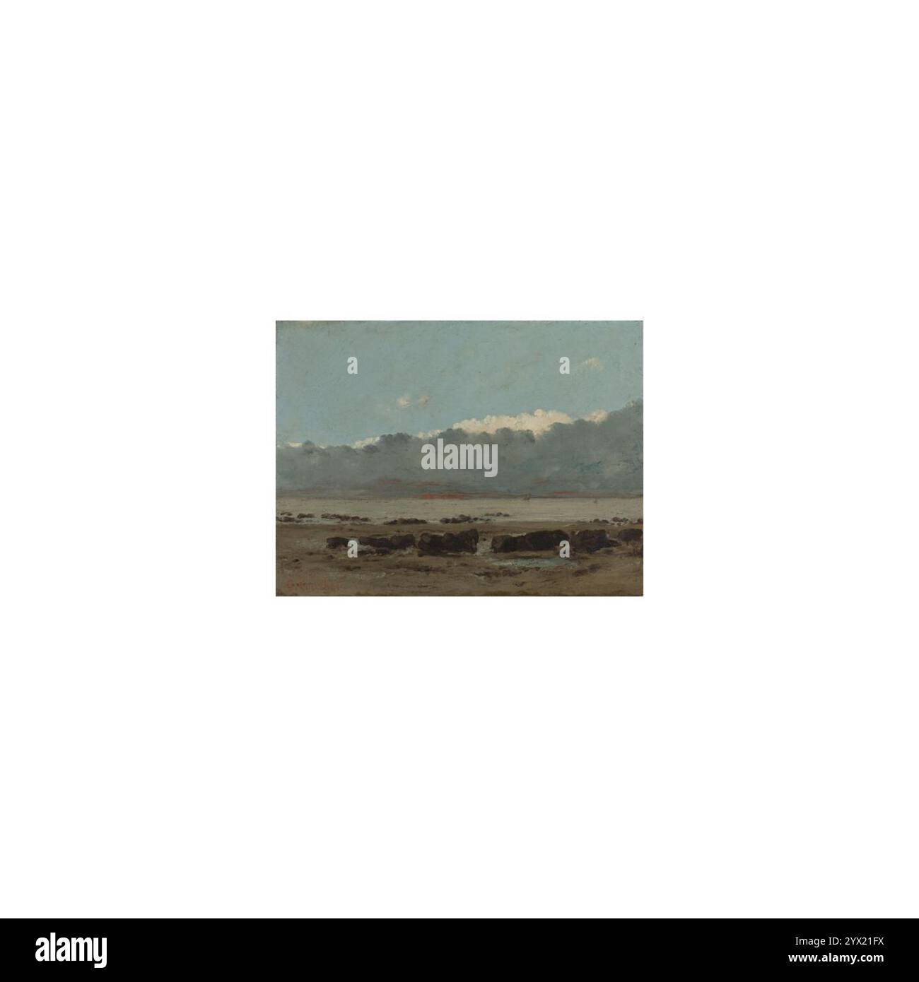 Courbet - les roches noires, Banque D'Images
