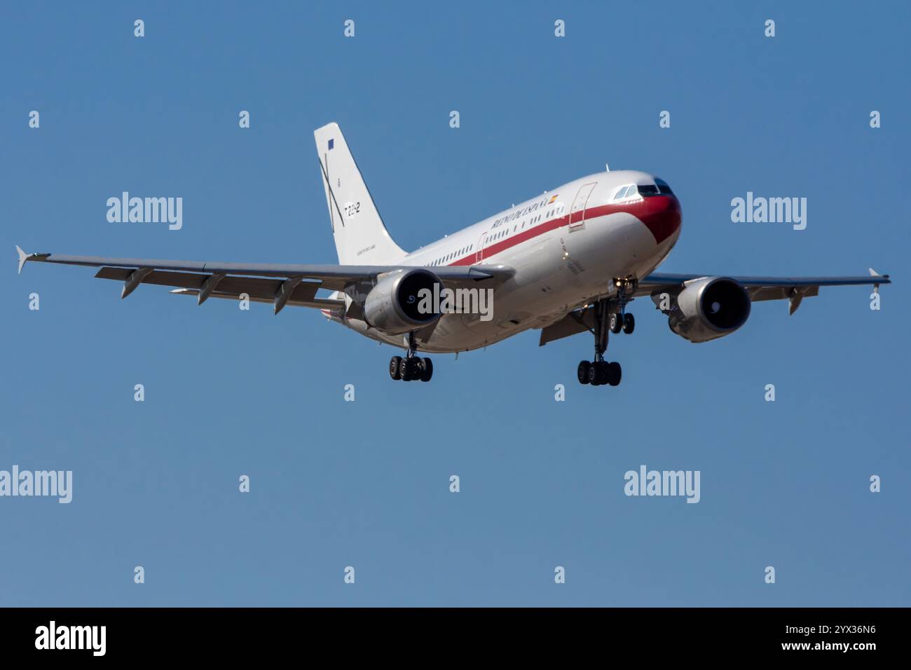 Avion de ligne de l'armée de l'air espagnole, armée de l'air. Transport officiel. Airbus A310. Banque D'Images