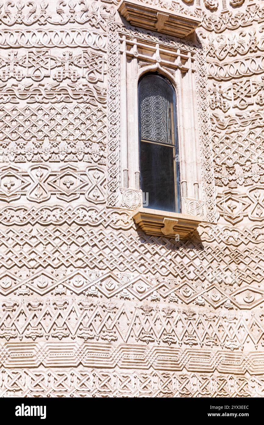 Détails du monastère Trei Ierarhi, Iași, Roumanie Banque D'Images