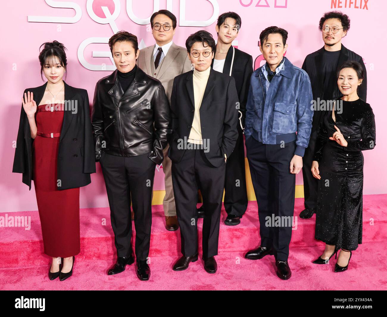 LOS ANGELES, CALIFORNIE, États-Unis - 12 DÉCEMBRE : JO Yu-ri, Lee Byung