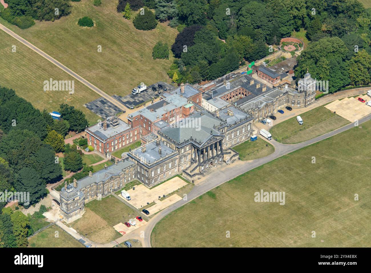 Wentworth Woodhouse, une maison de campagne du XVIIIe siècle, Rotherham, 2022. Banque D'Images