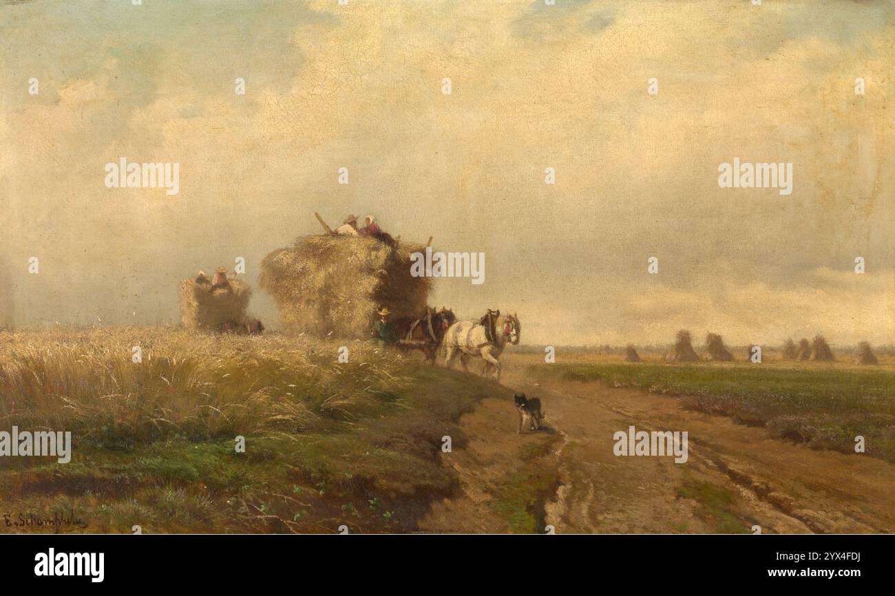 Récolte, milieu du XIXe siècle. Banque D'Images