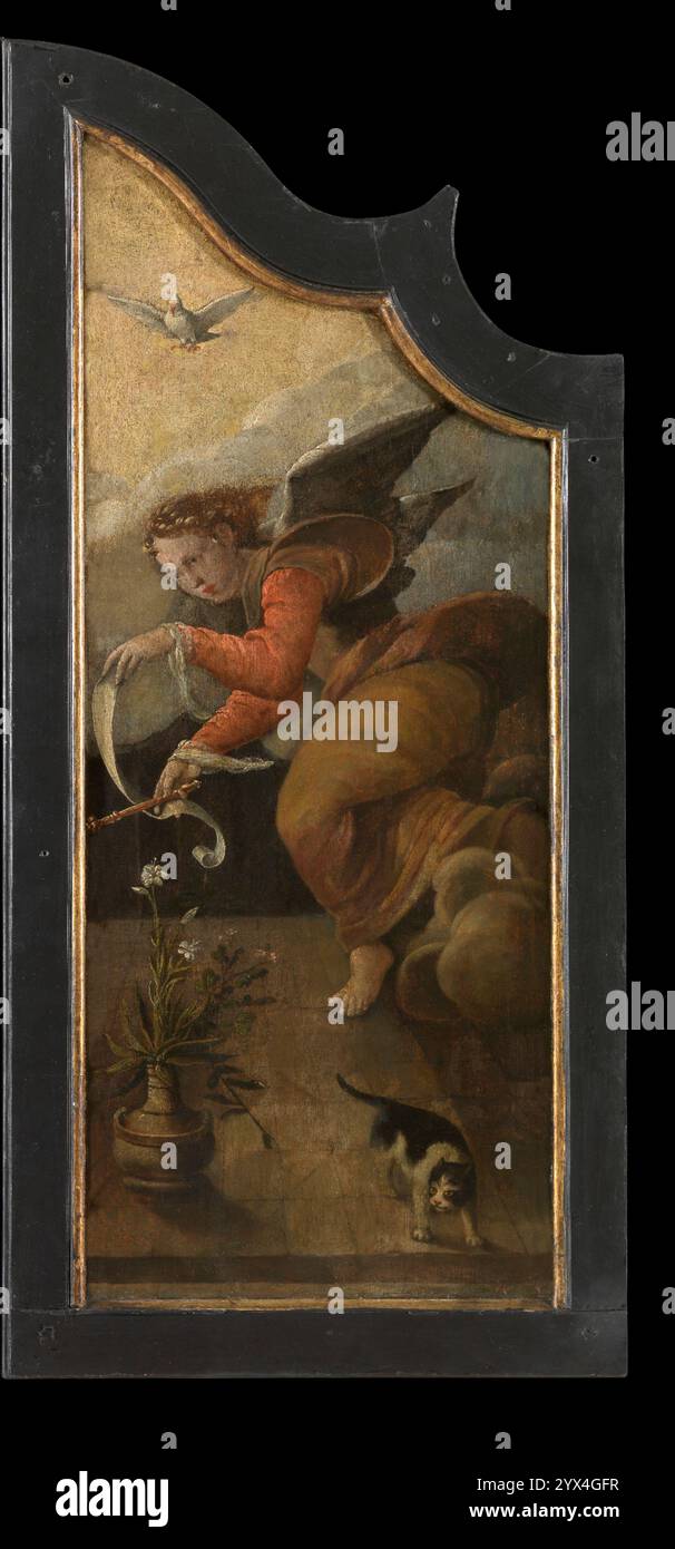 L'Annonciation, 1535. L'ange Gabriel apporte des nouvelles à la Vierge Marie de sa conception immaculée. Banque D'Images