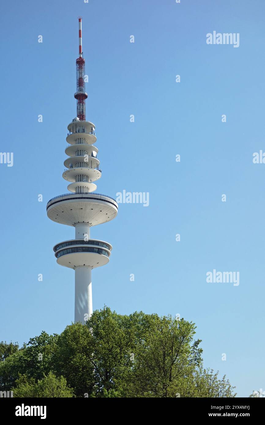 Heinrich Hertz Tower, tour de télévision, hambourg, tour de télécommunications, centre-ville de hambourg, vue, tourisme, monument, point de repère, tour spéciale Banque D'Images