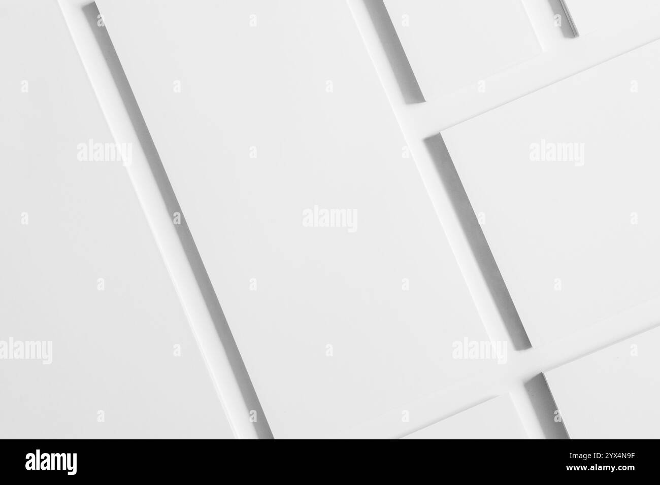 Diverses brochures commerciales vierges Banque D'Images