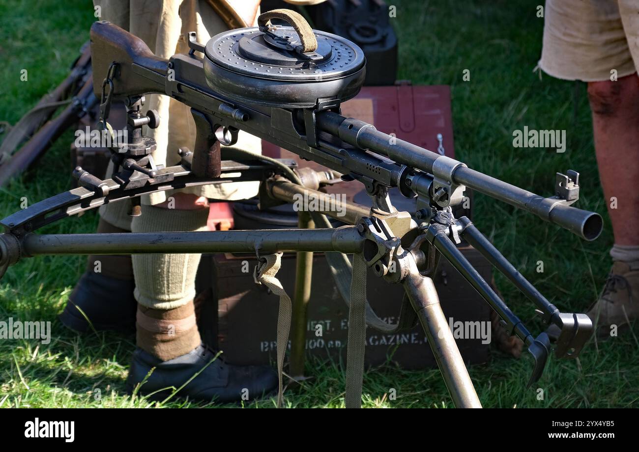 Le Bren Gun était une série de mitrailleuses légères (LMG) fabriquées par la Grande-Bretagne dans les années 1930 et utilisées dans divers rôles jusqu'en 1992. Banque D'Images