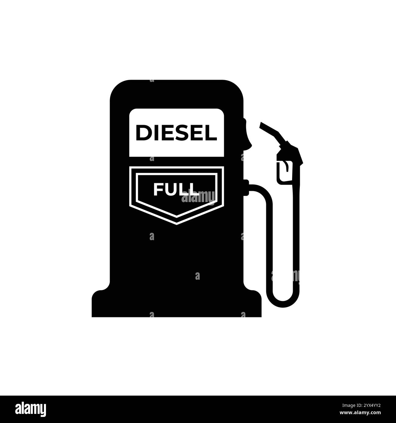 Icônes de station-service. Panneaux carburant, essence, huile, essence. Illustration vectorielle. Illustration de Vecteur