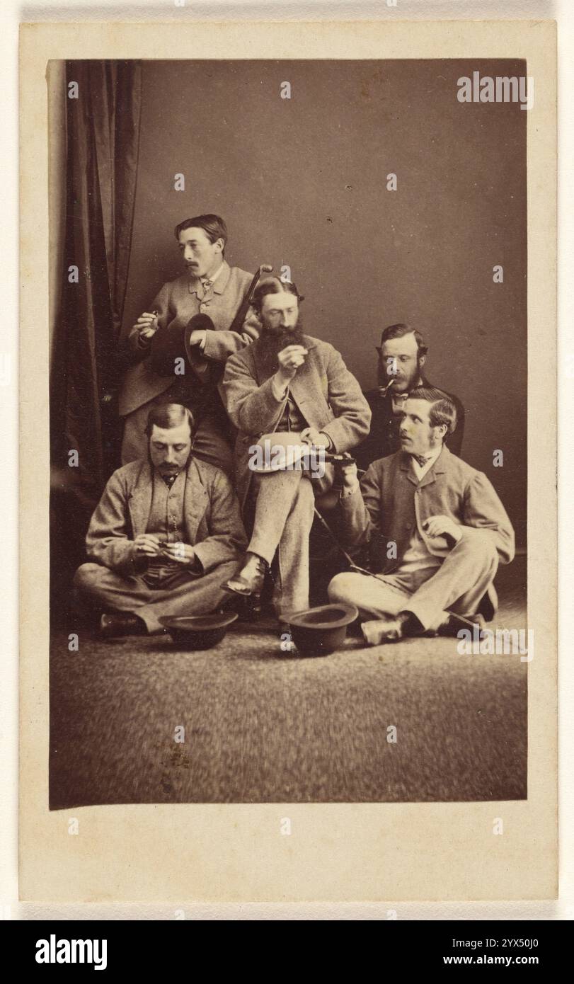 Tom Wharton, Tom Christie, James Tindall-William Hebden, Hiram Cranshaw, vers 1865. Banque D'Images