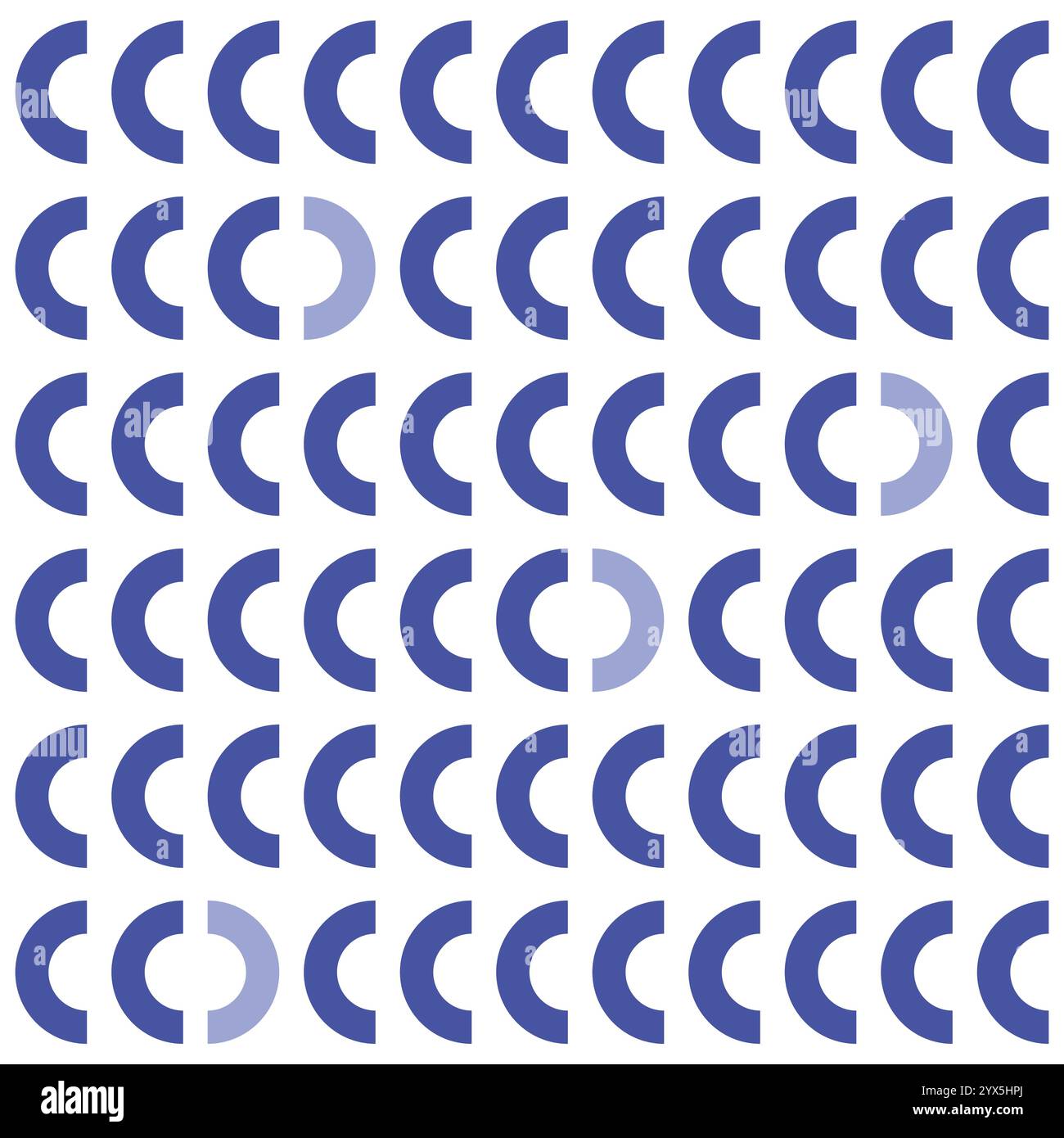 Modèle sans couture vintage avec des étoiles des années 50 et 60 avec des contours noirs sur fond bleu Illustration de Vecteur