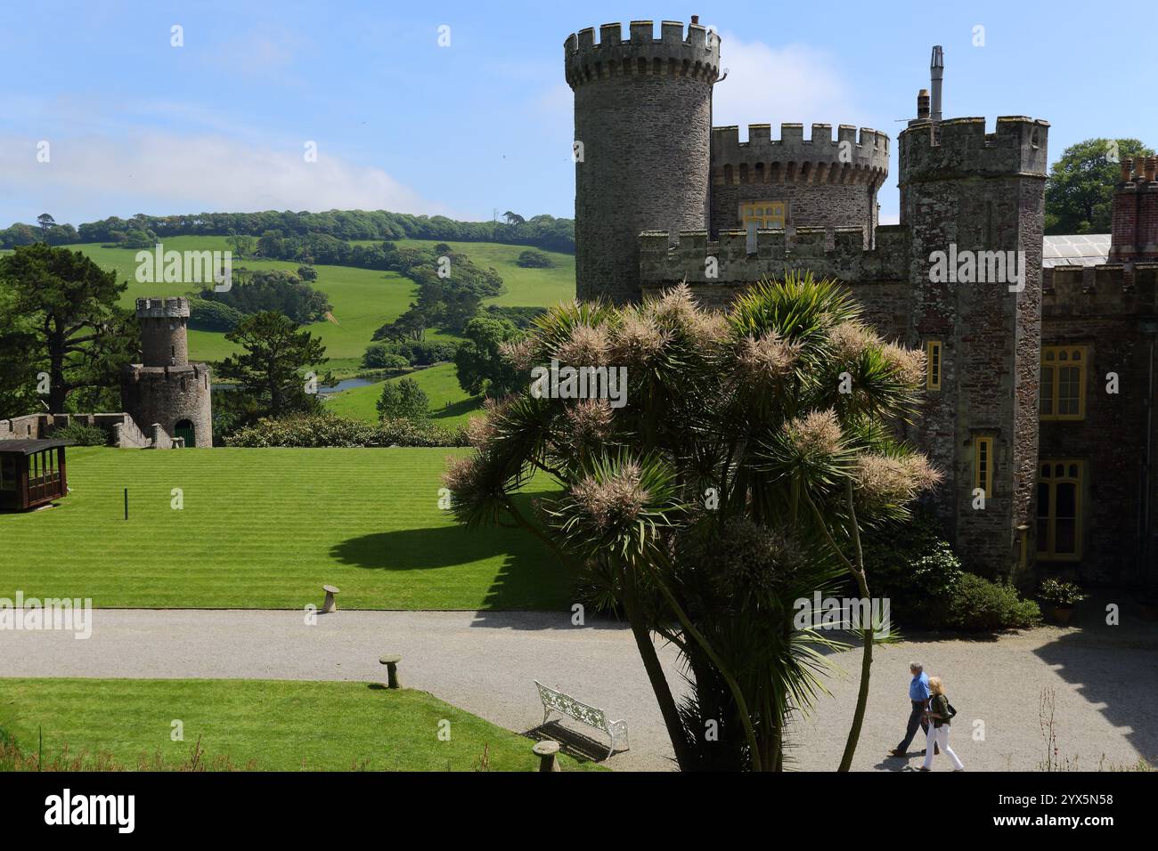 GRANDE-BRETAGNE /Cornouailles/Caerhays/Château de Caerhays. Banque D'Images