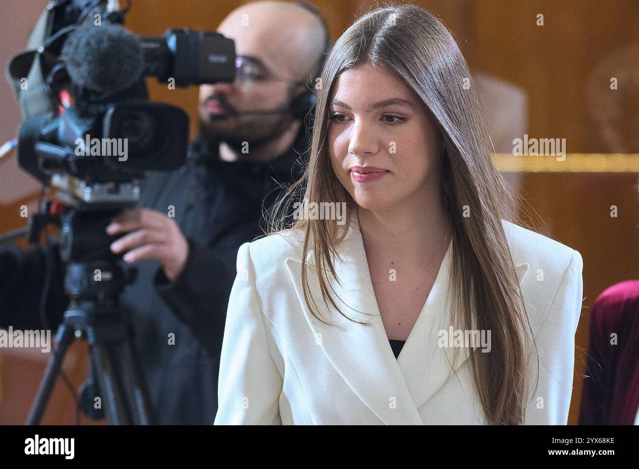 La princesse Sofia assiste à la cérémonie de remise des prix du concours de photographie à la Galerie des collections royales le 13 décembre 2024 à Madrid, en Espagne Banque D'Images