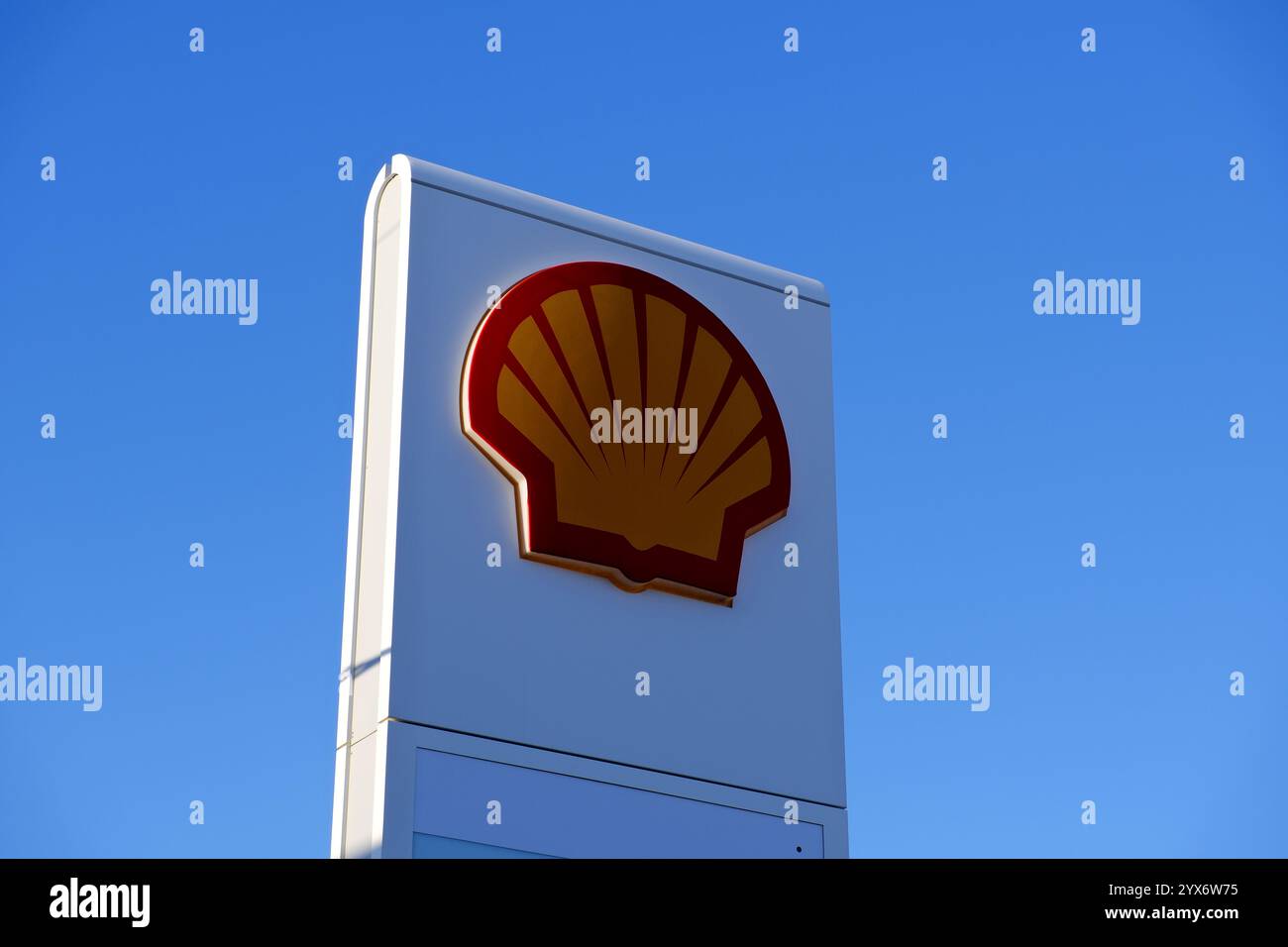 Gros plan sur le logo de la marque Shell Banque D'Images