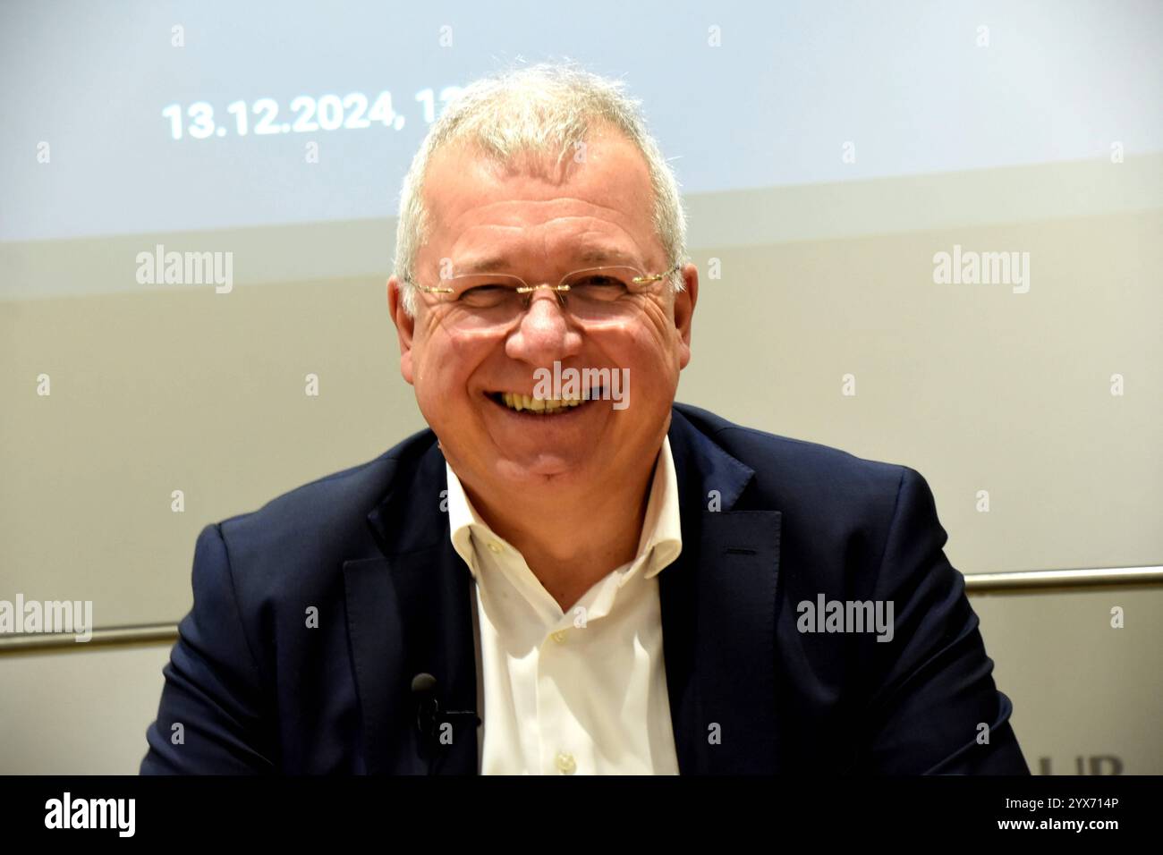 Markus Ferber, MdEP, Koordinator der EVP-Fraktion im Ausschuss fuer Wirtschaft und Waehrung des Europaeischen Parlaments, Vorsitzender der Hanns-Seidel-StiftungMuenchen 13.12.2024 Presseclub Muenchen Pressegespraech Wirtschaftsbeirat Bayern Der digitale Euro : Echter Mehrwert oder Muenchen *** 2024 Banque D'Images