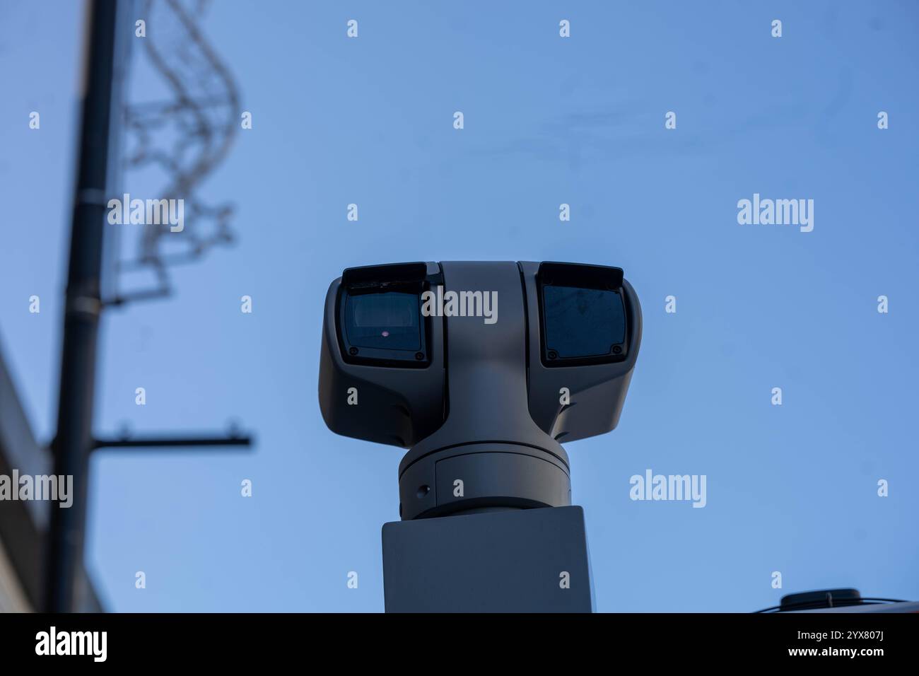 Brentwood Essex 14th Dec 2024 répression du crime de Noël par la police d'Essex en utilisant des fourgonnettes de reconnaissance faciale en direct (LFR) sur la rue High, Brentwood Essex crédit : Ian Davidson / Alamy Live News Banque D'Images