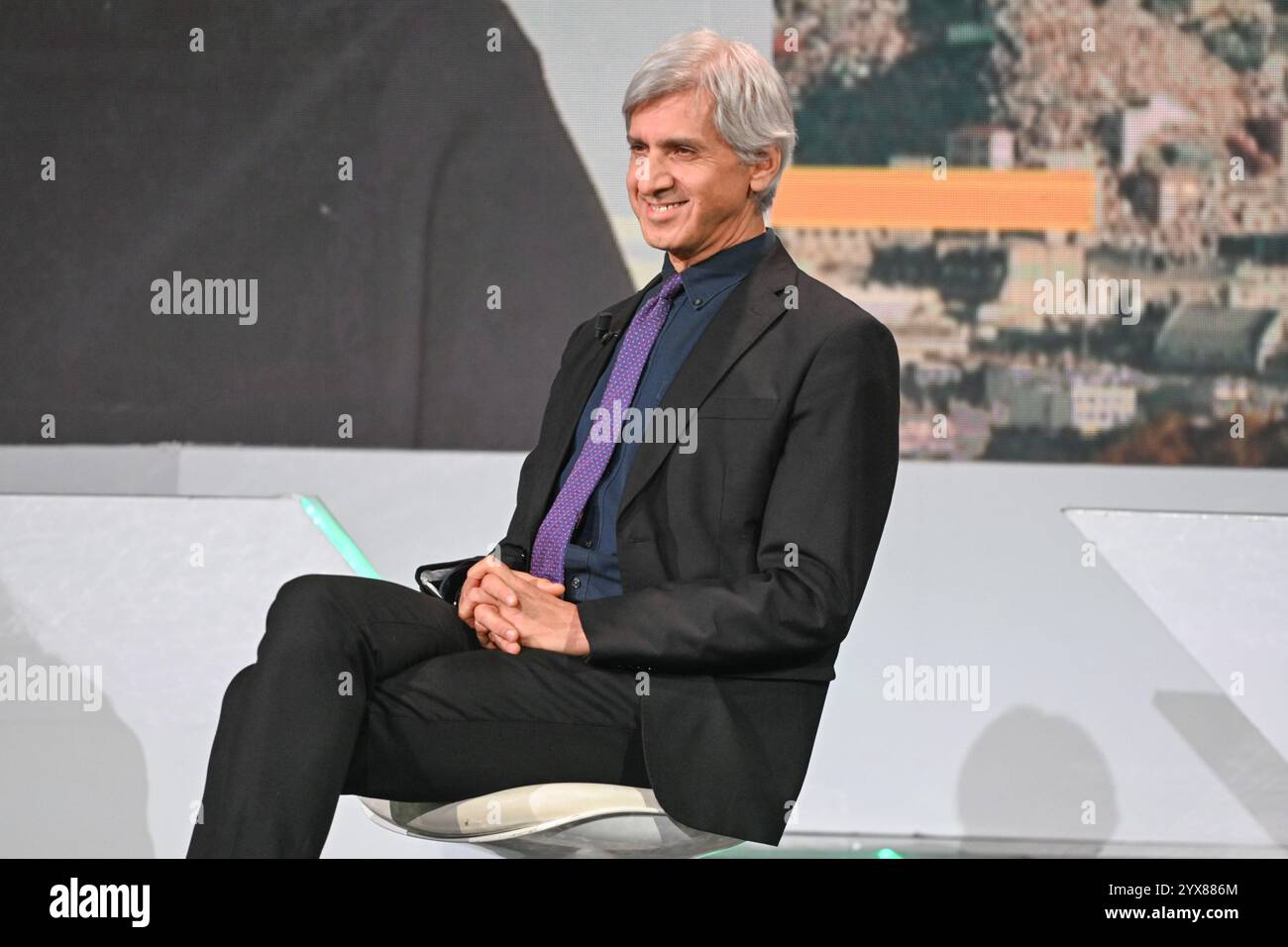 Milan, Italie. 14 décembre 2024. Milan, RAI 3 programme TV 'TV-TALK' dans la photo : Riccardo Bocca crédit : Agence photo indépendante / Alamy Live News Banque D'Images