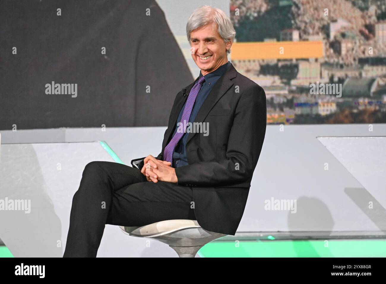 Milan, Italie. 14 décembre 2024. Milan, RAI 3 programme TV 'TV-TALK' dans la photo : Riccardo Bocca crédit : Agence photo indépendante / Alamy Live News Banque D'Images