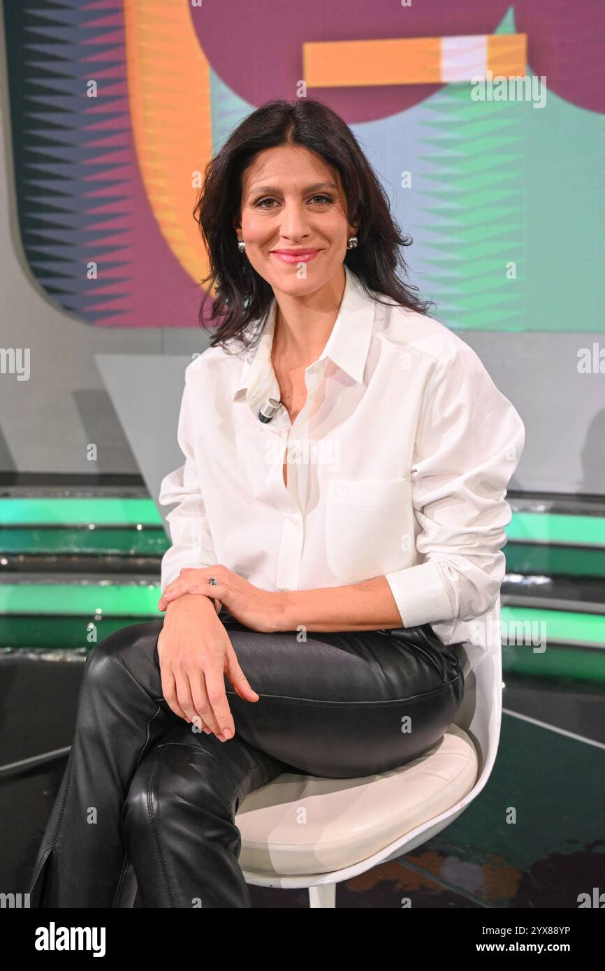 Milan, Italie. 14 décembre 2024. Milan, RAI 3 programme TV 'TV-TALK' dans la photo : Giulia Bevilacqua crédit : Agence photo indépendante / Alamy Live News Banque D'Images