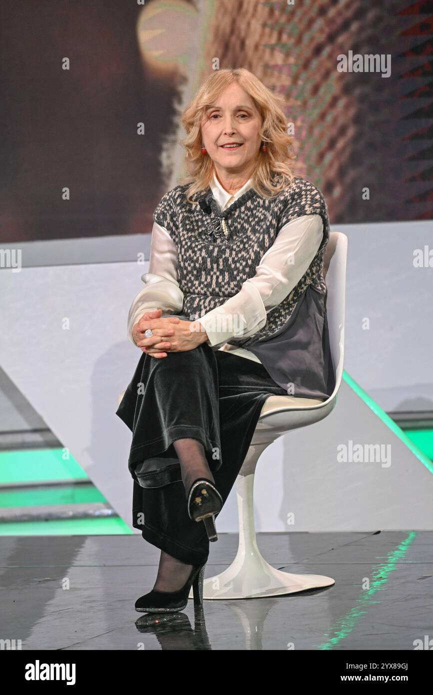 Milan, Italie. 14 décembre 2024. Milan, RAI 3 programme TV 'TV-TALK' sur la photo : Maria Volpe crédit : Agence photo indépendante / Alamy Live News Banque D'Images