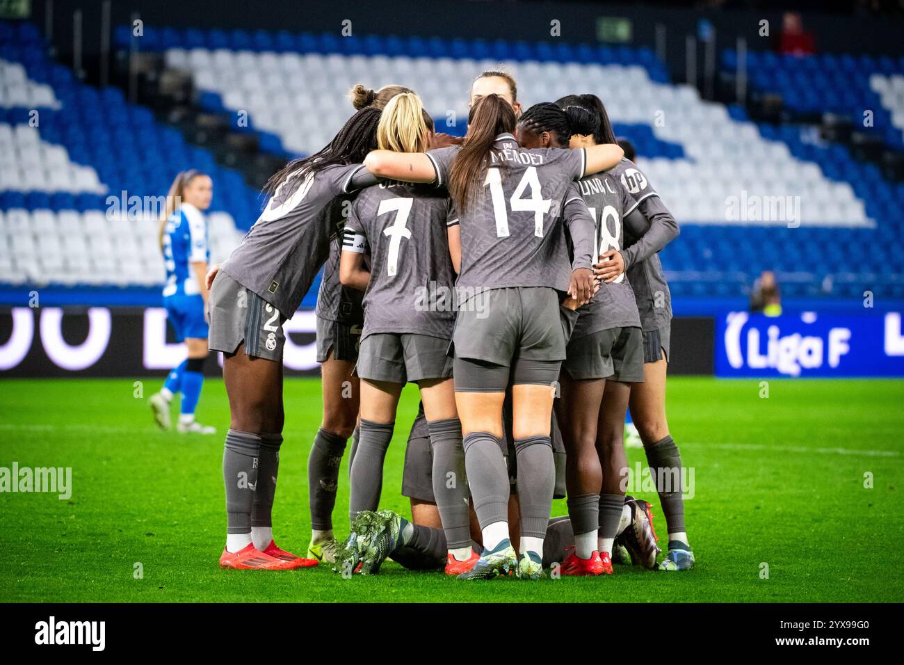 A Coruña, Espagne. 14 décembre 2024. Liga Femenina Primera Division. Deportivo Abanca vs Real Madrid. Ismael Mijan/Alamy Live News Banque D'Images