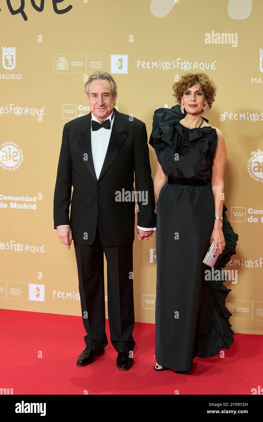 14 décembre 2024, Madrid, Madrid, Espagne : Juanjo Puigcorbe, Lola Marceli assiste à la 30e cérémonie des Prix Jose Maria Forque - tapis rouge au Palacio Municipal IFEMA le 14 décembre 2024 à Madrid, Espagne (crédit image : © Jack Abuin/ZUMA Press Wire) USAGE ÉDITORIAL SEULEMENT! Non destiné à UN USAGE commercial ! Banque D'Images